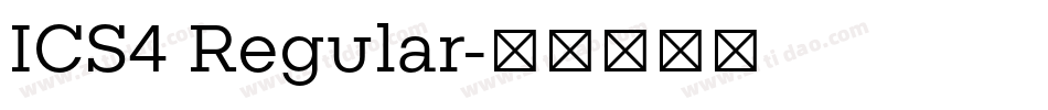 ICS4 Regular字体转换